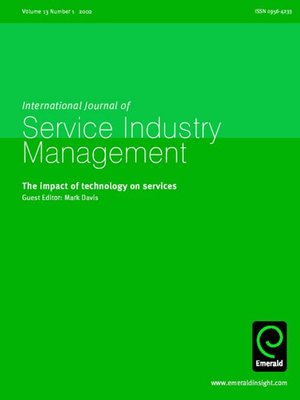cover image of International Journal of Service Industry Management, Volume 13, Issue 1